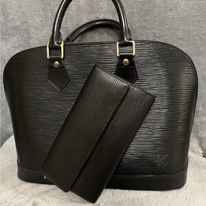 LV Alma Epi with matching wallet